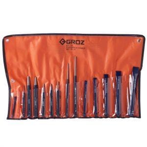 GROZ 14-Piece Punch & Chisel Set KIT/14/ST 33001