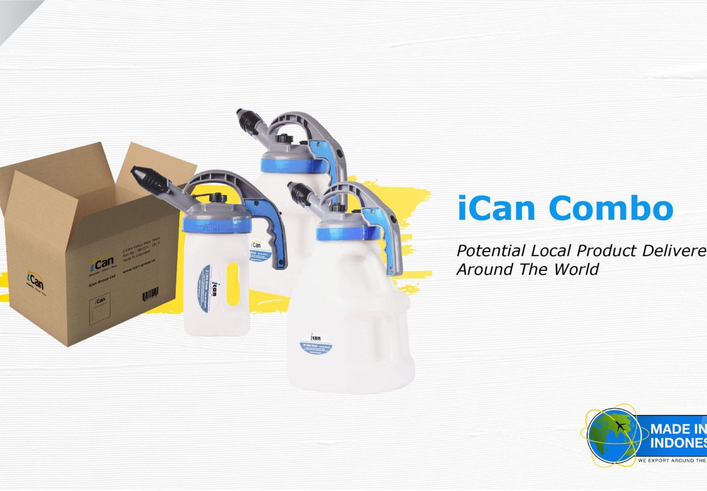 iCan is a local Oil Container Product with world quality.